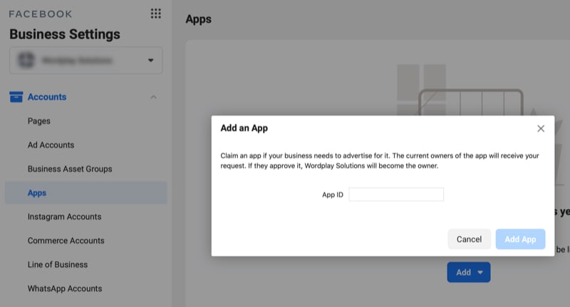 Option to Add Apps in Developer Section